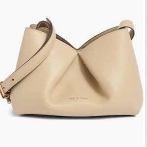 rag & bone Cream Leather Shoulder Bag